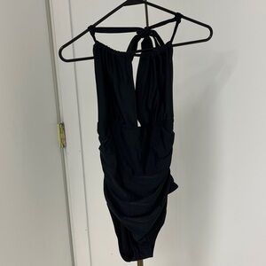 Black Halter Swimsuit